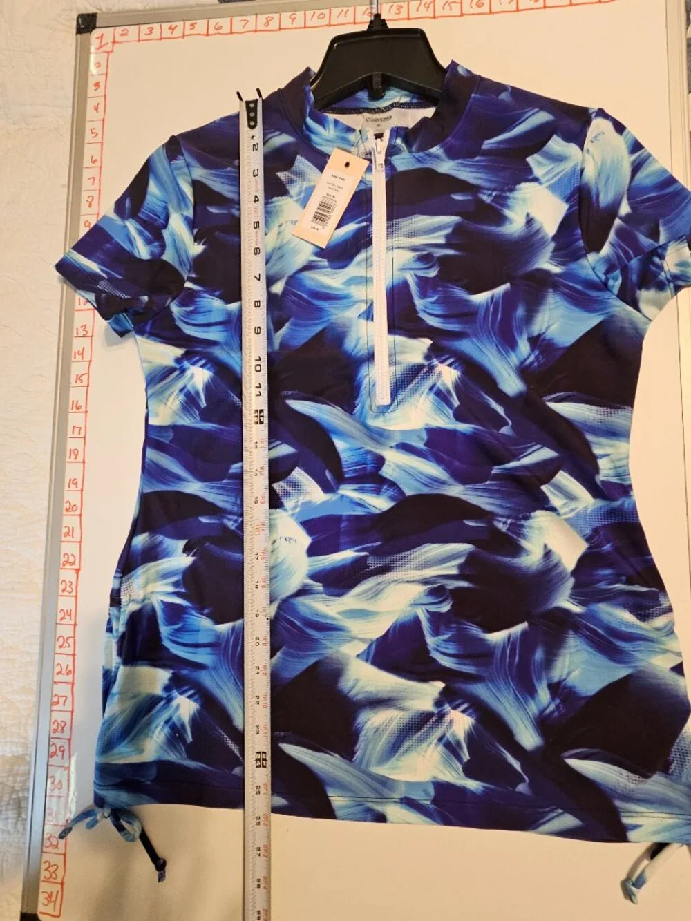 Calypsa Half Zip Adele Swim Top Size XL